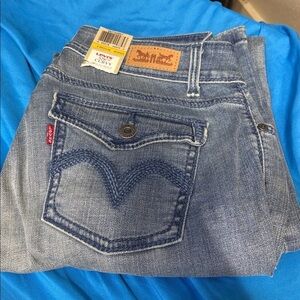 Levi's 529 curvy boot cut  Light Blue Denim Jeans 6